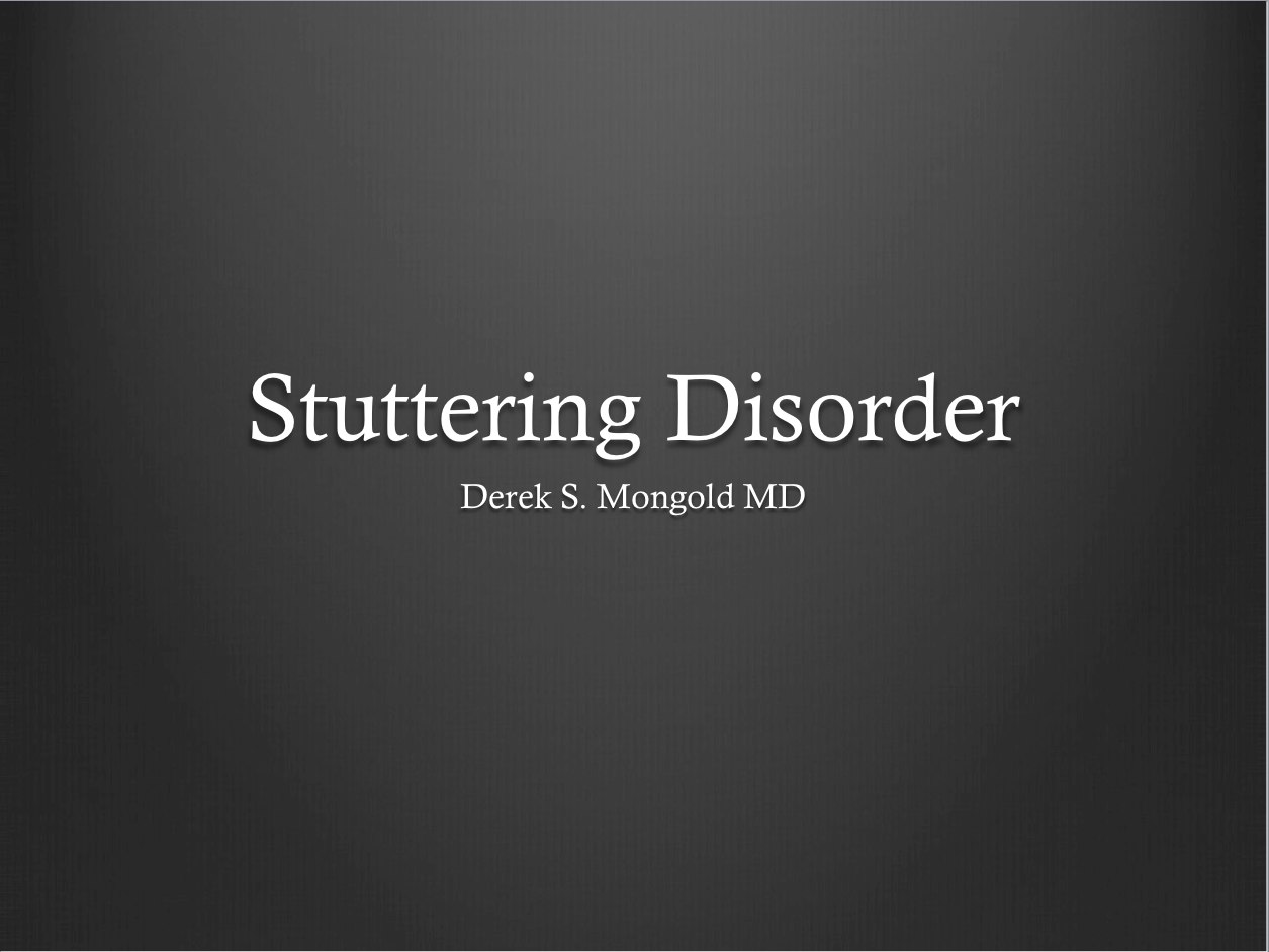 Stuttering DSM-IV TR Criteria